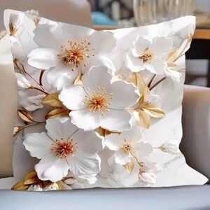 🌾 2 Pillowcases Super Soft Printed Flowers Fresh Throw Pillow Cases